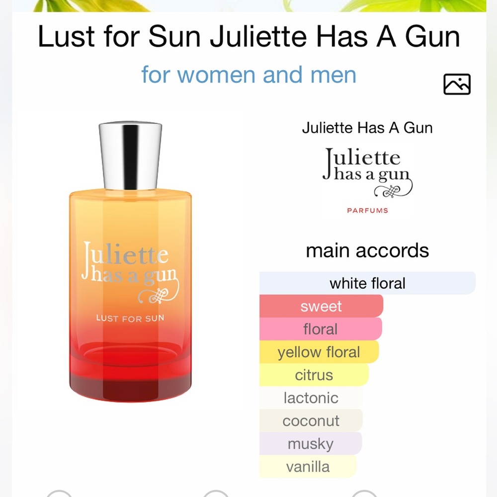 Juliette has a gun Lust for Sun travel size